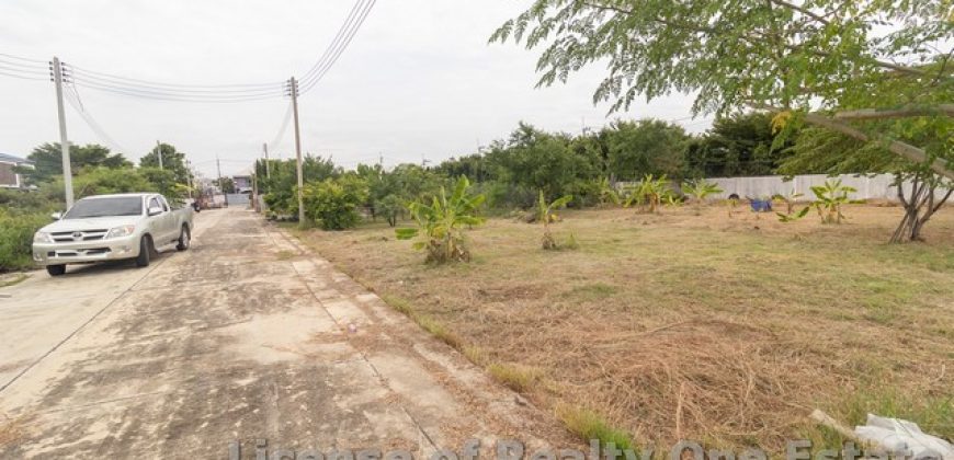 ขายที่ดินถมแล้ว แบ่งขาย 200 ตร.ว. หลังโครงการสบายสบาย โมเดิร์นทาวน์โฮม คลองสวนพลู – อยุธยา