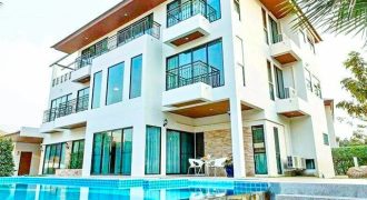 คฤหาสน์ 3ชั้น พระราม 9 4ปีมีครั้ง Pool Villa สนามกอล์ฟ กรุงเทพกรีฑา 800ม. เฟอร์ครบ 6นอน 6 น้ำ ม.นานาชาติแสตมฟอร์ด 250ม. 200ตร.วา. 650ตร.ม.