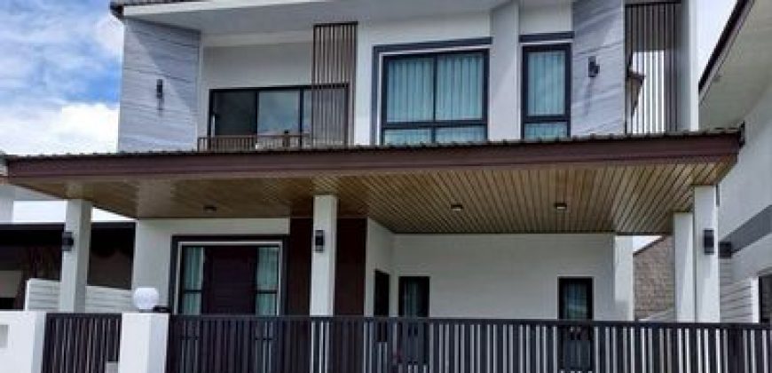 โซนสันทราย ขาย 5.5 ล้าน บ้านเดี่ยว 2 ชั้น #บ้านสร้างใหม่ #สไตล์โมเดิร์น สุดหรู โปร่ง โล่ง อยู่สบาย ใกล้เมือง ได้ความเป็นส่วนตัว