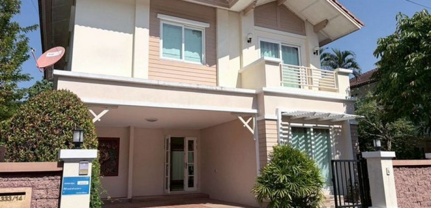 บ้านเช่าเชียงใหม่ 3 นอน 3 น้ำ สันทราย ใกล้ NIS และ Central Festival