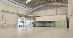 BST1239 ให้เช่าโกดัง โรงงาน พร้อมออฟฟิศ แพรกษา สมุทรปราการ พื้นที่ใช้สอยรวม 1,368 ตร.ม. พื้นที่สีม่วง ขอใบ รง.4 ได้ ใกล้ BTS แพรกษา