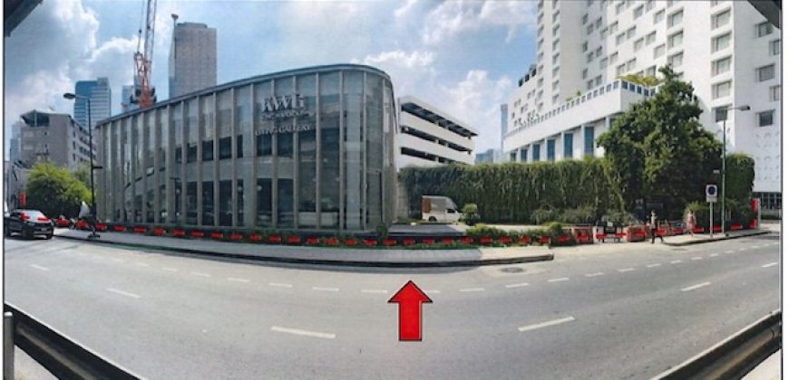 BL183 ให้เช่าที่ดินติดถนนพระราม 4 พร้อมอาคาร KWG Living Gallery ใกล้ MRT สามย่าน เพียง 300 เมตร ทำเล CBD ใจกลางกรุงเทพ