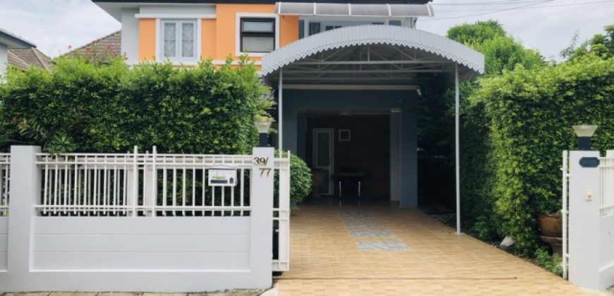 MT090 ให้เช่าบ้าน เนเบอร์โฮม สุขาภิบาล5 เนื้อที่ 58 ตรว. 3 นอน 2 น้ำ บ้านหลังมุม ทำเลดีเดินทางสะดวก