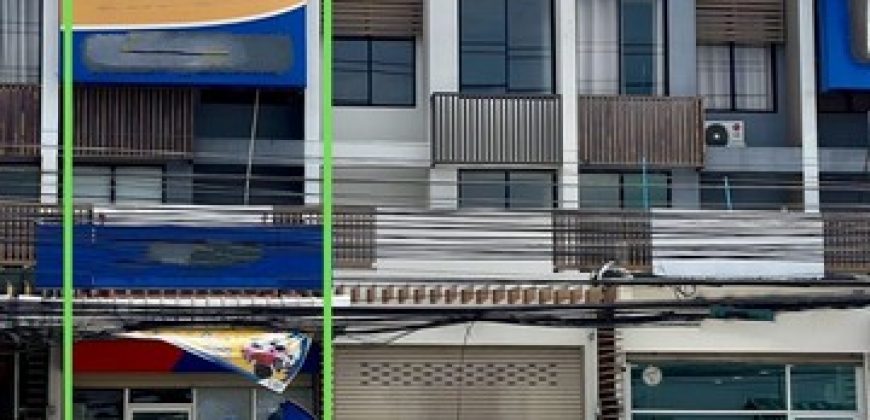 ขายอาคารพาณิชย์ 3 ชั้น เส้นศรีราชา – หนองค้อ พร้อมผู้เช่า ราคาสุดคุ้ม FP-B02002