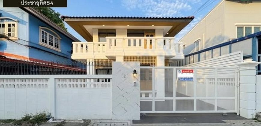 lN-087 ขายบ้านเดี่ยว 2 ชั้น ซอยประชาอุทิศ54 เนื้อที่ 42 ตรว 3นอน 2น้ำ ตกแต่งใหม่ สไตล์มูจิ มินิมอล รีโนเวทใหม่