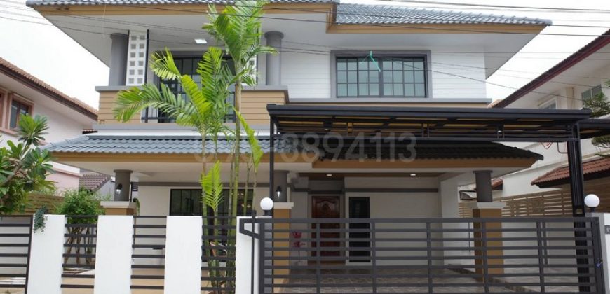ขายบ้านเดี่ยว 2 ชั้น หลังใหญ่ รอยัล ปาร์ค วิลล์ บงกช 3 รีโนเวทหรูสไตล์ Minimal Modern เนื้อที่ 56 ตรว 4นอน 3น้ำ ราคาพิเศษ