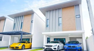 บ้านสไตล์บ้านเดี่ยว 2 ชั้น 36 ตร.วา. 143 ตร.ม. ทาวน์โฮม 3 นอน 3 น้ำ ราชพฤกษ์ MRTพระนั่งเกล้า ใกล้ สะพานมหาเจษฎาบดินทร์ 950 ม.ตลาดบางศรีเมือ