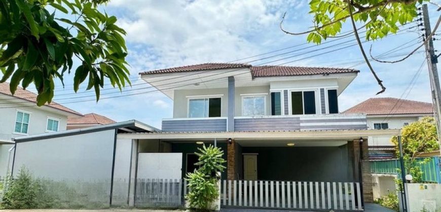 ให้เช่าบ้านเดี่ยว 2 ชั้น ขนาด 60ตรว 3นอน 3น้ำ พร้อมเฟอร์ บ้านเช่าอมตะนครชลบุรี ใกล้อมตะเฟส 6,7,8,9,10 บ้านเช่าราคาถูก พานทอง ชลบุรี