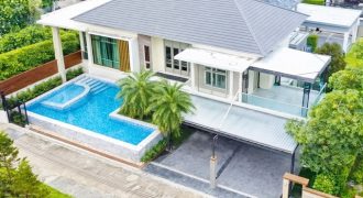 ใกล้ MRTไทรม้า 500ม. ใกล้ตลาดสดท่าอิฐ 1.5 กม คฤหาสน์ Pool Villa หรู 2 ชั้น 5นอน 6น้ำ 132 ตร.ว. 500 ตร.ม.