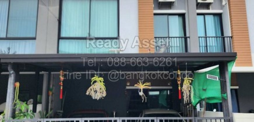 S68-05-01 ขายทาวน์เฮ้าส์ ใกล้ MRTหลักสอง ยูนิโอทาวน์ เพชรเกษม 110 เนื้อที่ 18.5 ตรว 3นอน 2น้ำ จอดรถได้ 2 คัน