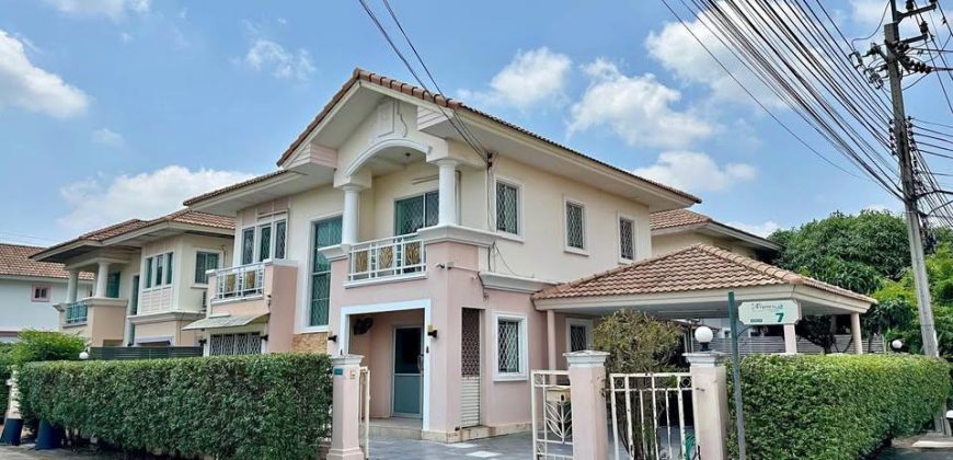 ให้เช่าบ้านเดี่ยว 2 ชั้น 55 ตร.ว. พฤกษาวิลเลจ 5 (คลองถนน) หลังมุม บางบัวทอง นนทบุรี