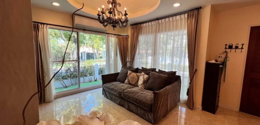 ให้เช่าบ้าน โครงการ Grand Bangkok Boulevard Rama 9-Srinakarin 4ห้องนอน มีห้องแม่บ้าน ติดโรงเรียนนานาชาติเวลลิงตัน ติด สนามกอล์ฟยูนิโก้