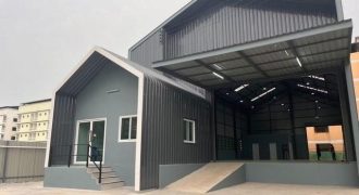 ให้เช่าโรงงาน 345 ตร.ม. พร้อมออฟฟิศ ย่านนวนคร คลองหลวง ปทุมธานี ใกล้ตลาดไท