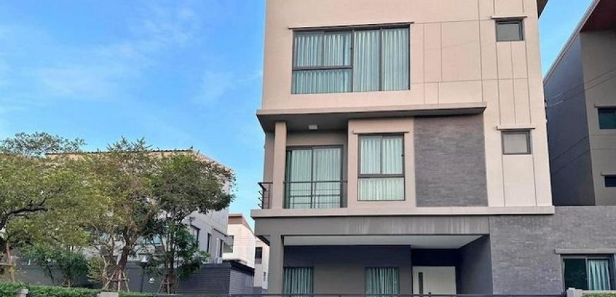 ให้เช่าบ้านเดี่ยว3ชั้น4นอนบ้านกลางเมืองรามอินทรา83สเตชั่นติดสวนบ้านหัวมุมใกล้รถไฟฟ้าสายสีชมพู