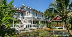 ขายบ้านสวนริมคลองร่มรื่น คลอง 14 ต.หนองสามวัง อ.หนองเสือ จ.ปทุมธานี บ้านใหม่ ยังไม่เคยมีใครเข้าอยู่ การเดินทางสะดวกถนนดีตลอดเส้นทาง