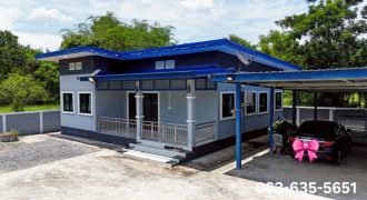 ขายบ้านเดี่ยวสไตล์โมเดิร์น ชั้นเดียว ต.ศรีนาวา อ.เมืองนครนายก ใกล้ตลาดนัดศรีนาวา บ้านใหม่สวยอยู่แหล่งชุมชนสั่งของจากเซเว่นมาส่งที่บ้านได้