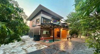 ให้เช่า 70,000 บาท/เดือน #โซนหางดง ตรงข้าม #กาดฝรั่ง Pool Villa สไตล์ #Tropical Modern Loft เงียบสงบ เป็นส่วนตัว #น้ำไม่ท่วม