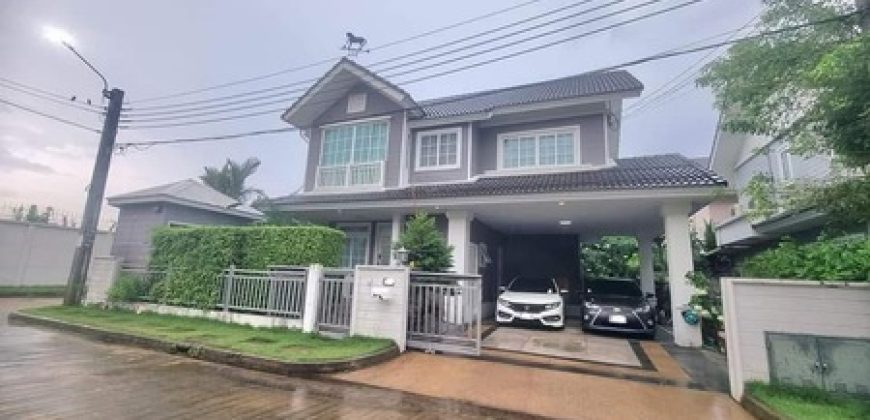 ขาย หมู่บ้านบุราสิริ ปัญญารามอินทรา ถนนเลียบคลองสอง หลังมุม