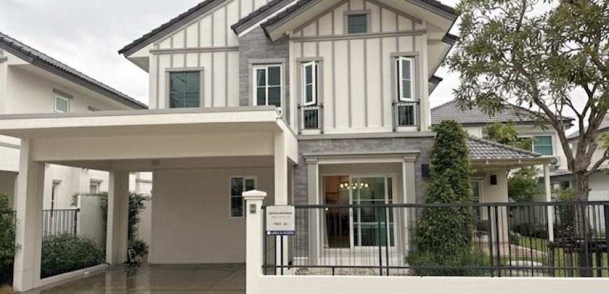 BH4134 ให้เช่าบ้านเดี่ยว Villaggio 3 ศรีนครินทร์-บางนา บ้านสวยพร้อมอยู่ เฟอร์นิเจอร์ครบ ใกล้ Mega Bangna