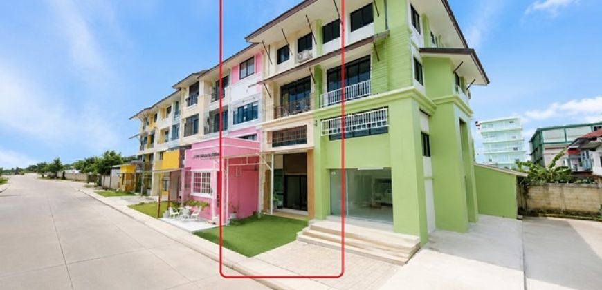 สนามบินสุวรรณภูมิ1 กม.เมกา บางนา 3 กม. อาคารพาณิชย์เช่า กิ่งแก้ว8-16 ราชาเทวะ 3นอน 3น้ำ 19 ตารางวา 266ตารางเมตร ตลาดกิ่งแก้ว