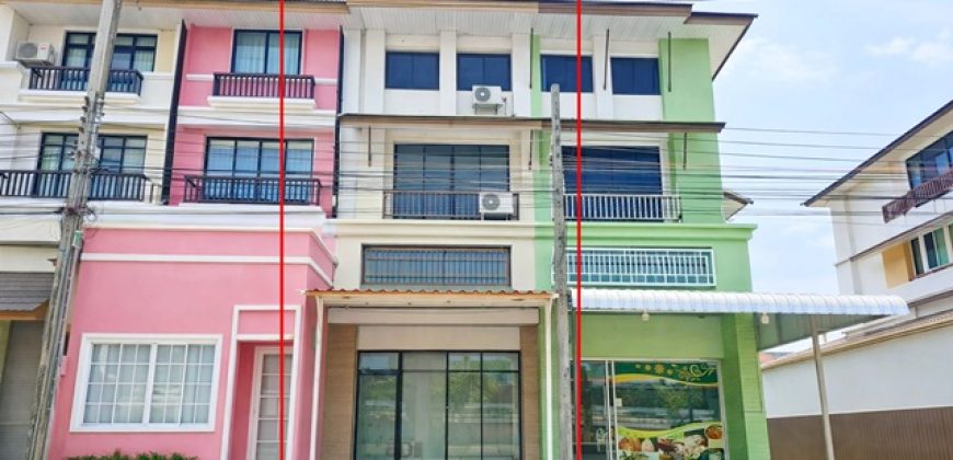 เมกา บางนา 3 กม.สนามบินสุวรรณภูมิ1 กม. กิ่งแก้ว8-16 อาคารพาณิชย์เช่า ราชาเทวะ 3นอน 3น้ำ 19 ตารางวา 266ตารางเมตร ตลาดกิ่งแก้ว