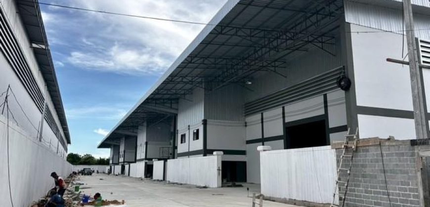 BR 1846 ให้เช่าโกดังพร้อมออฟฟิศสร้างใหม่ ขนาด 1,461 -1,551 -1,642 ตรม. ไฟฟ้า 250 KVA ย่านบางบอน ตำบล สวนหลวง อำเภอกระทุ่มแบน