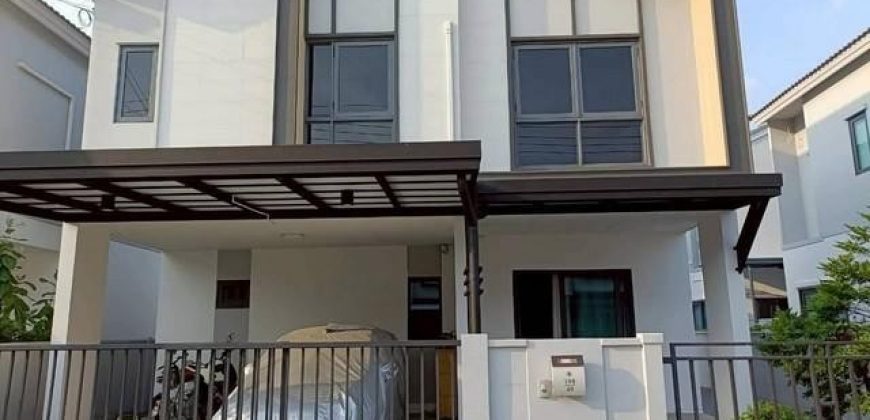 ขายบ้านเดี่ยว2ชั้น39.2ตร.ว.หมู่บ้านSENSEบางนา-สุวรรณภูมิสภาพใหม่พร้อมเข้าอยู่