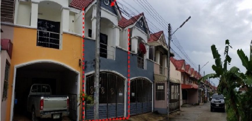 ขายทาวน์เฮ้าส์ 2 ชั้นหมู่บ้าน พงษ์ธนา ต.คลองแห อ.หาดใหญ่ จ.สงขลา
