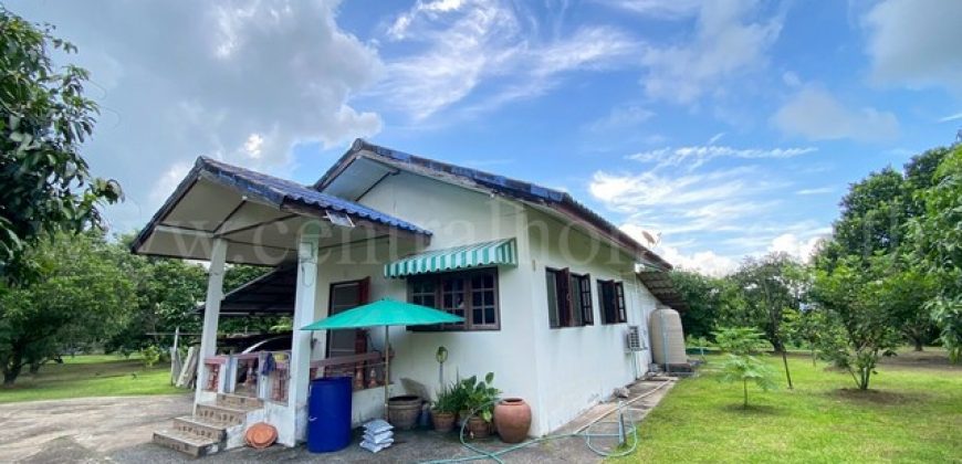 ขายด่วน ที่ดิน พร้อมบ้านเดี่ยว ชั้นเดียว 2-3-97 ไร่ วังกระโจม – นครนายก