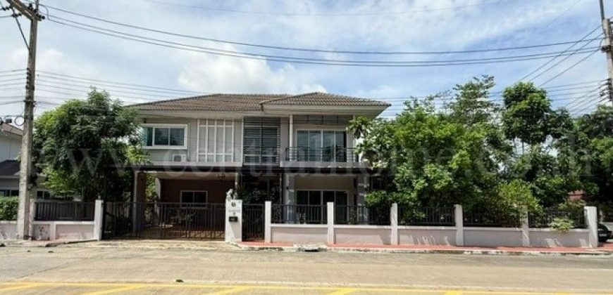 บ้านเดี่ยว บ้านบุญยกร เลค พาร์ค รังสิต คลอง 6 ทำเลดี หลังมุม