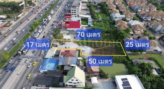 ขายด่วน ที่ดินเปล่า 1 ไร่ ติดถนนกาญจนาภิเษก ซอยวัดพระนอน ใกล้ตลาดพระปิ่น 3