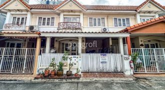 ขายทาวน์เฮ้าส์ หมู่บ้านเปี่ยมสุข รัตนาธิเบศร์ 34 ซ.รัตนาธิเบศร์38 ซอย 1 ติดถนนเมน ใกล้ MRT สะพานพระนั่งเกล้า 3 นอน 19.6 ตร.ว.