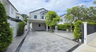 BH4240 ให้เช่าบ้านเดี่ยว Villaggio 3 ศรีนครินทร์ บางนา บ้านใหม่ไม่เคยเข้าอยู่ 3 ห้องนอน เฟอร์นิเจอร์ครบ ใกล้ Mega Bangna
