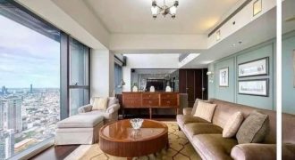 BH4260 ให้เช่า The Met Sathorn Duplex ชั้นสูง 54-55 ขนาด 366 ตร.ม. 4 ห้องนอน วิวแม่น้ำเจ้าพระยา Rare Unit พร้อมเฟอร์นิเจอร์ Chanintr
