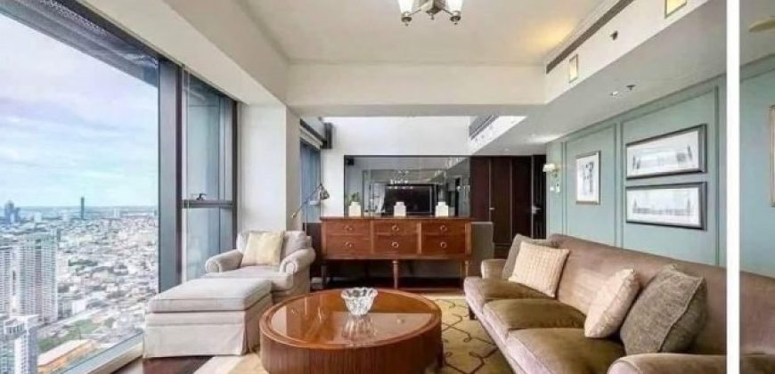 BH4260 ให้เช่า The Met Sathorn Duplex ชั้นสูง 54-55 ขนาด 366 ตร.ม. 4 ห้องนอน วิวแม่น้ำเจ้าพระยา Rare Unit พร้อมเฟอร์นิเจอร์ Chanintr