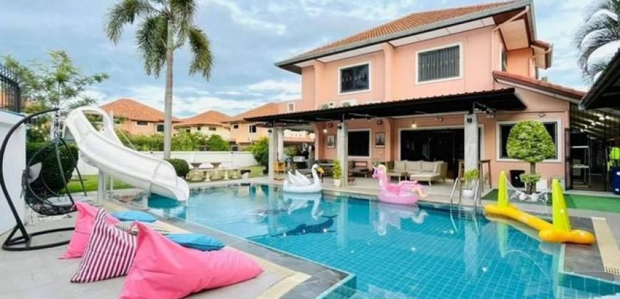 ขายบ้านพลูวิลล่า ตกแต่งพร้อมเฟอร์ ใกล้หาดจอมเทียน พัทยา FP-H02270