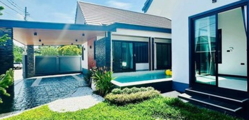 พลูวิลล่าหรูพัทยา โซนอ่างเก็บน้ำมาบประชัน สไตล์ Modern Luxury FP-H02304