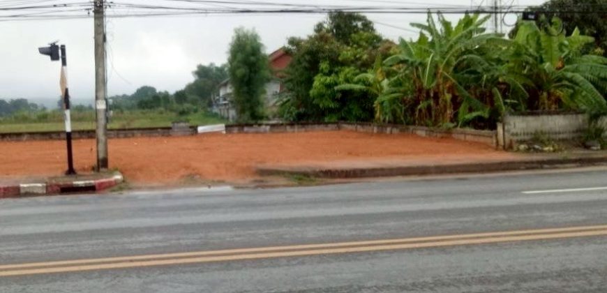 ขาย ที่ดิน 77 ตรว. ติดถนนเอเชีย 118 ใกล้น้ำพุร้อนแม่ขะจาน ตำบลหัวฝาย อำเภอวียงป่าเป้า จังหวัดเชียงราย