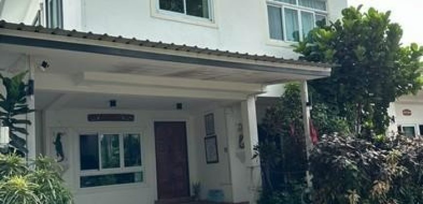 รหัสC7216 ขาย ให้เช่าบ้านเดี่ยว 2 ชั้น หมู่บ้านรัตนวรรณ2 ลำลูกกาคลอง4 ถนนไสวประชาราษฎร์ ใกล้ตลาดลาดสวาย