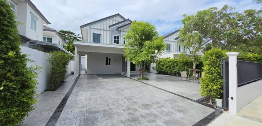 ให้เช่าบ้านเดี่ยว 2 ชั้น 81 ตร.ว. Villaggio 3 ศรีนครินทร์ บางนา ใกล้ Mega Bangna