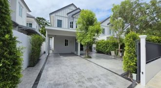 รหัสC7232 ให้เช่าบ้านเดี่ยวหลังใหม่ ยังไม่เคยเข้าอยู่ หมู่บ้านVillaggio 3 ศรีนครินทร์-บางนา ตกแต่งครบพร้อมอยู่