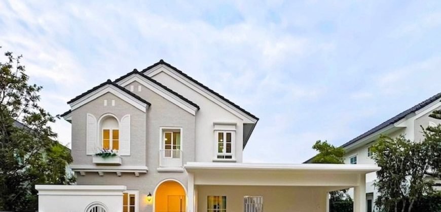 BH4325 ให้เช่าบ้านเดี่ยว ชัยพฤกษ์ บางนา กม.15 ติด Clubhouse บ้านตัวอย่าง Fully Furnished