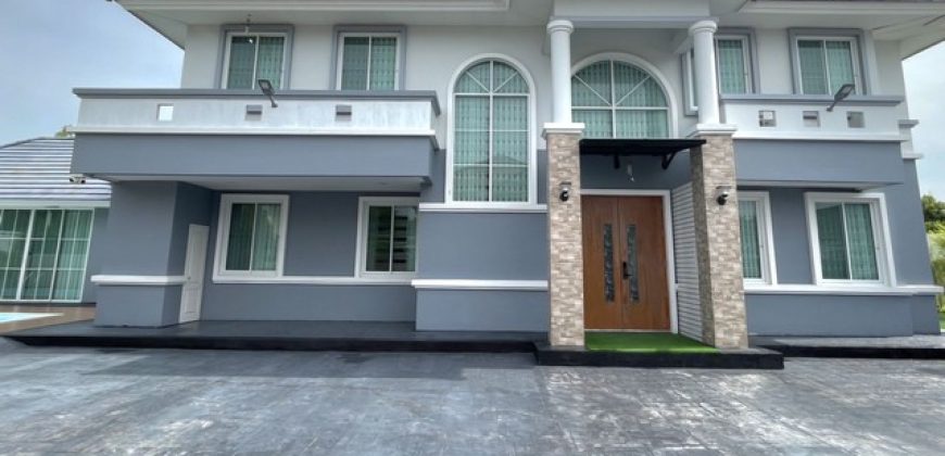 บ้านเช่าหรู บ้านเดี่ยวหลังใหญ่แปลงมุม 1ไร่ อยู่ถนน สุขาภิบาล5 เพิ่มสิน ใกล้ทางด่วนทางพิเศษฉลองรัช