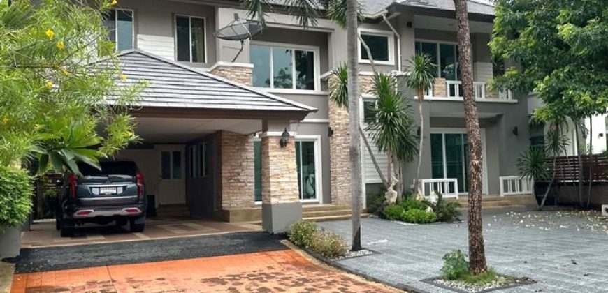 บ้านเดี่ยว 2 ชั้น เป็นโครงการบ้านเดี่ยวระดับหรู (Luxury) 173 ตรว.กิ่งแก้ว บางพลี ใกล้สนามบินสุวรรณภูมิ